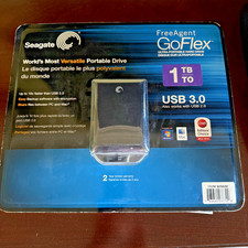 Seagate FreeAgent GoFlex 1TB 9ZFAY6-570 External Hard Drive Black USB 3.0 New picture