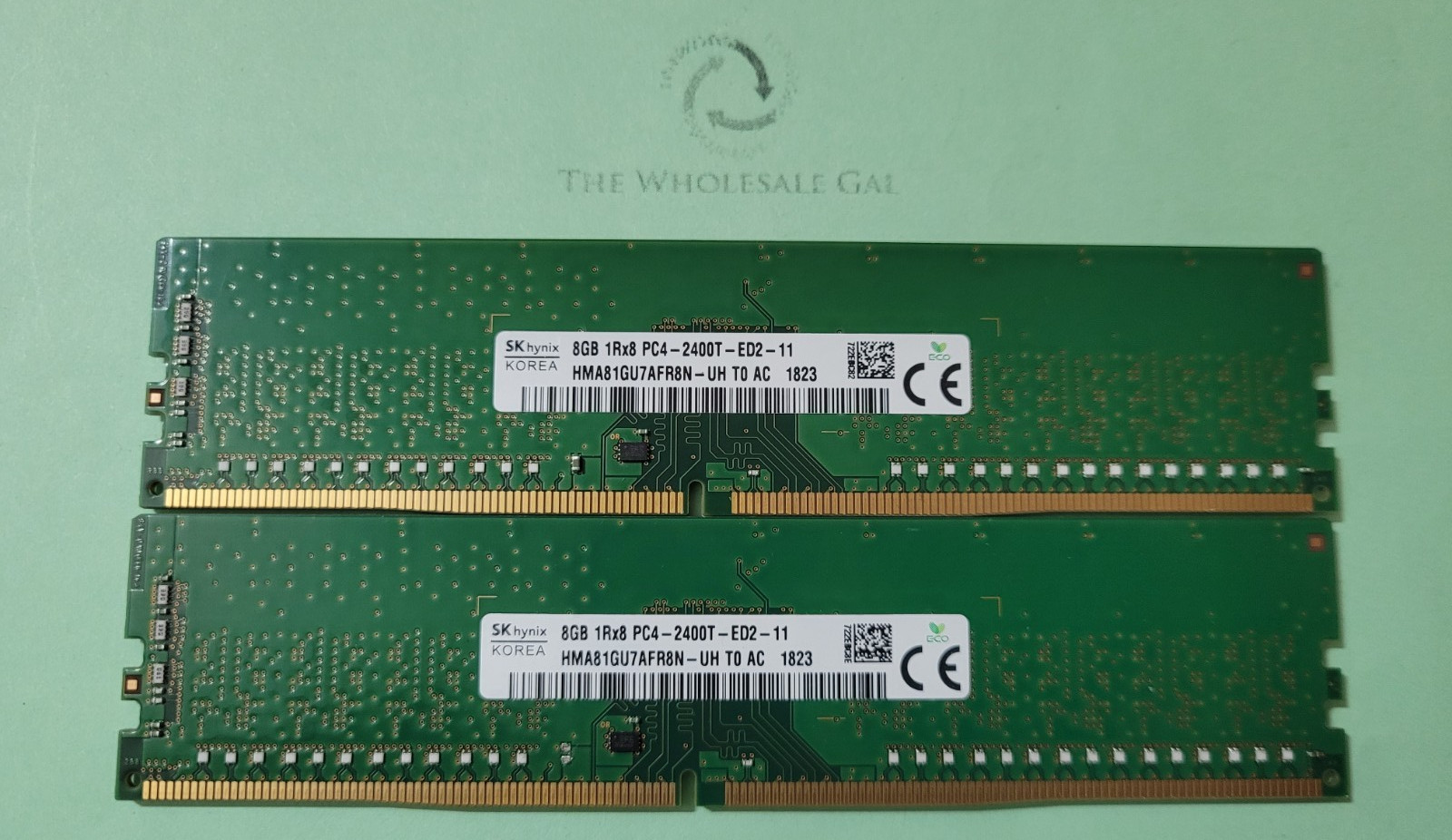 Pair SK hynix 16GB (2x8GB) 1Rx8 PC4-19200 DDR4-2400TMhz NON-ECC PC Memory Ram Pair SK hynix 16GB (2x8GB) 1Rx8 PC4-19200 DDR4-2400TMhz NON-ECC PC Memory Ram