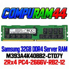 Samsung M393A4K40BB2-CTD7Y 32GB DDR4 RAM 2Rx4 PC4-2666V ECC RDIMM Server Memory picture
