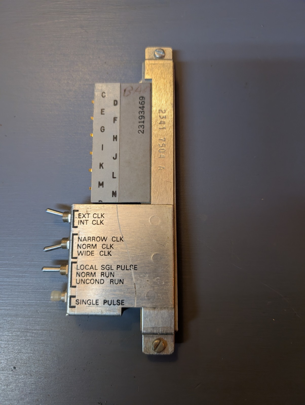 Vintage 1970s Mainframe / Minicomputer Clock Diagnostic Control Module