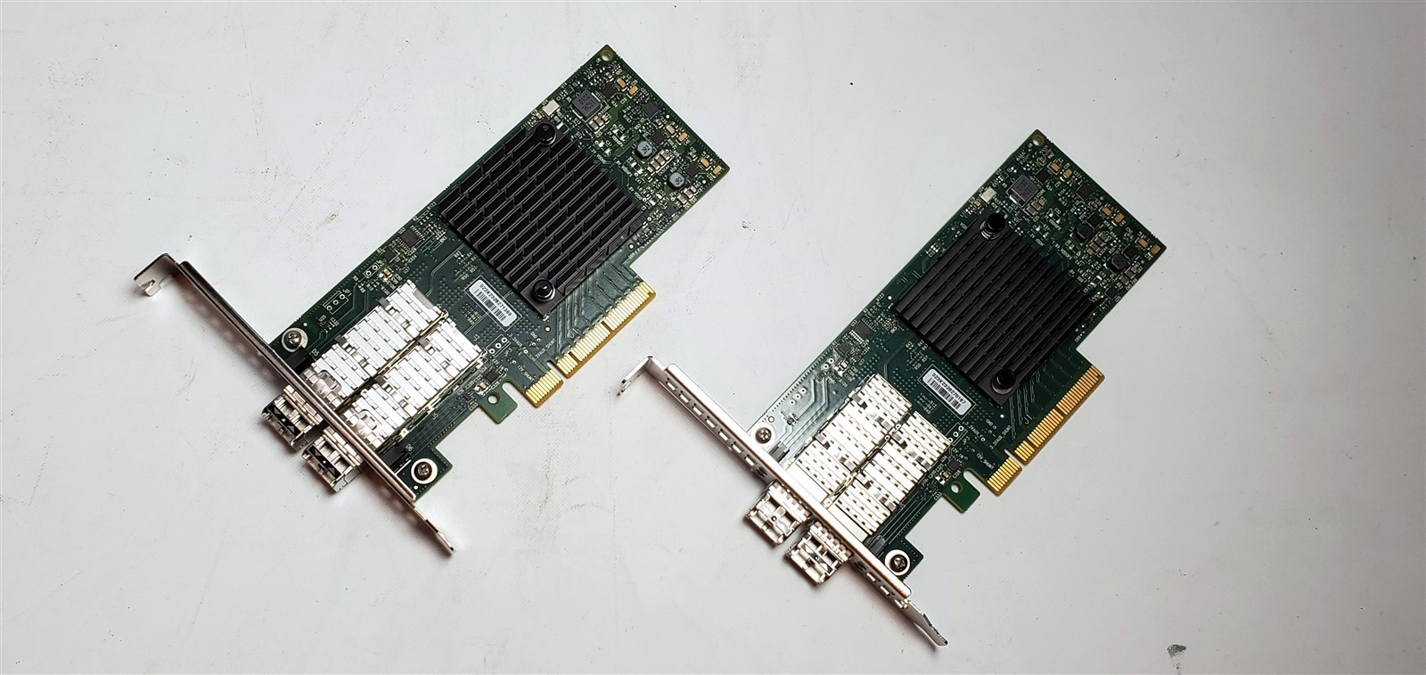 Lot of 2 Dell 25GbE (50GbE Total) Dual Port SFP28 PCIe x8 FH NIC CX4121C 0MRT0D