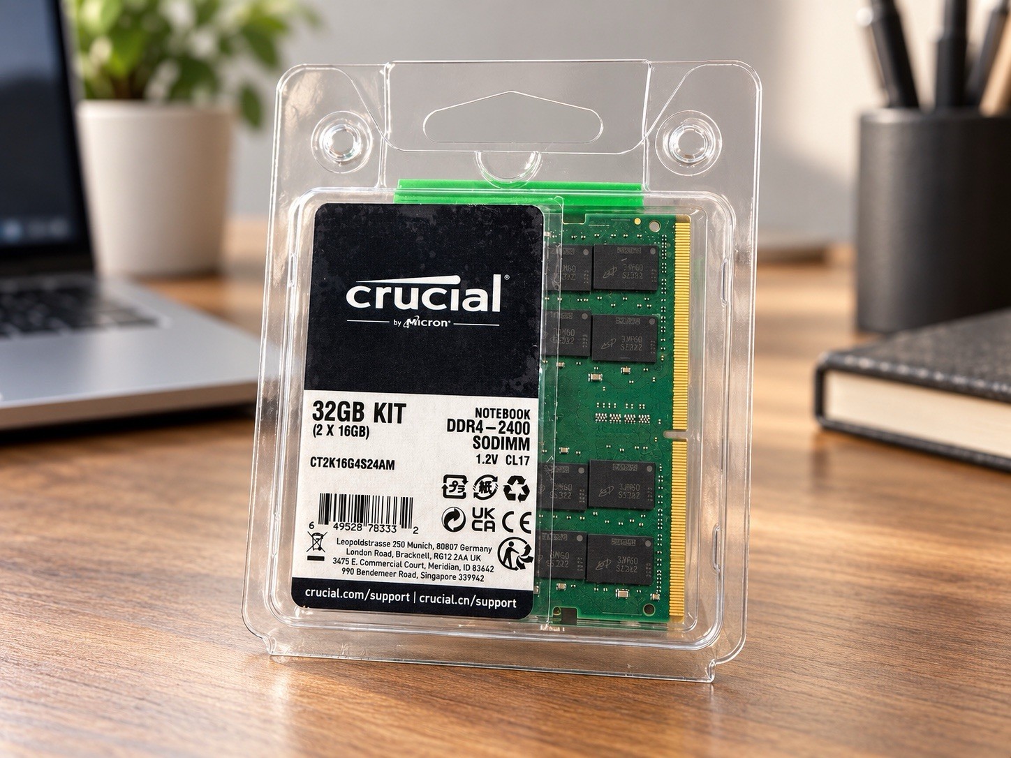 NEW Crucial 32GB 2x16GB DDR4-2400 SODIMM PC4-19200 CT2K16G4S24AM SEALED NEW Crucial 32GB 2x16GB DDR4-2400 SODIMM PC4-19200 CT2K16G4S24AM SEALED