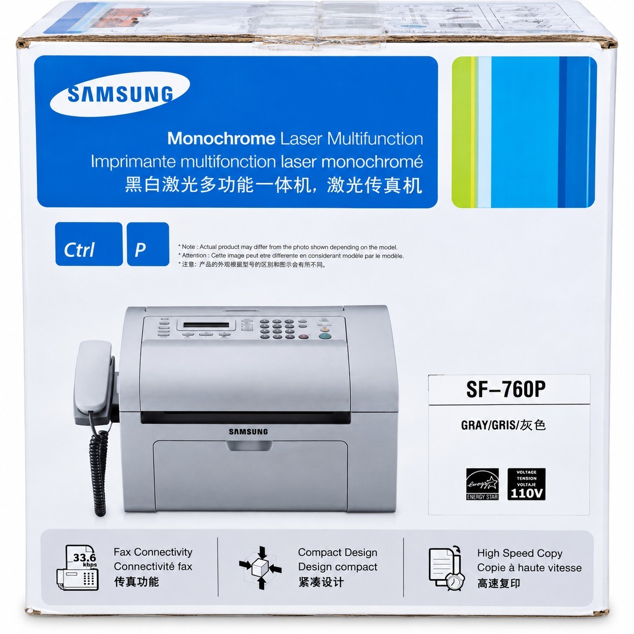 SAMSUNG SF-760P Multifunction Laser Printer Copy/Fax/Print/Scan BRAND NEW IN BOX SAMSUNG SF-760P Multifunction Laser Printer Copy/Fax/Print/Scan BRAND NEW IN BOX