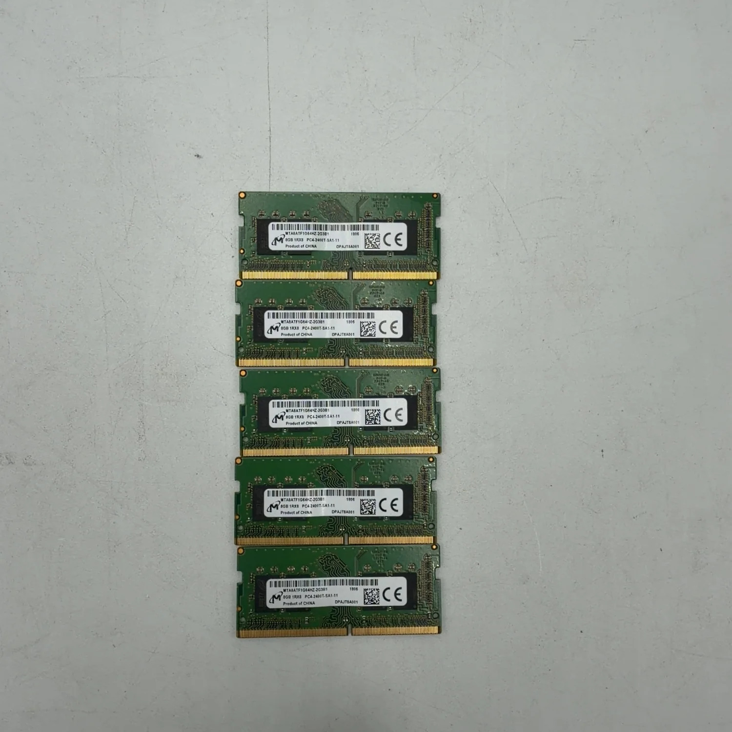 Micron MTA18ATF1G64HZ2G3B1-2g3b1 8GB (1x8GB) RAM DDR4 2400MHz Lot of 5