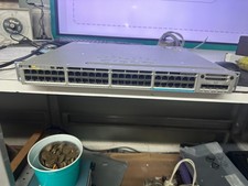 1x Cisco WS-C3850-12X48U-S Switch 48Port Gigabit PoE W/ C3850-NM-4-10G AND 2 P/S picture