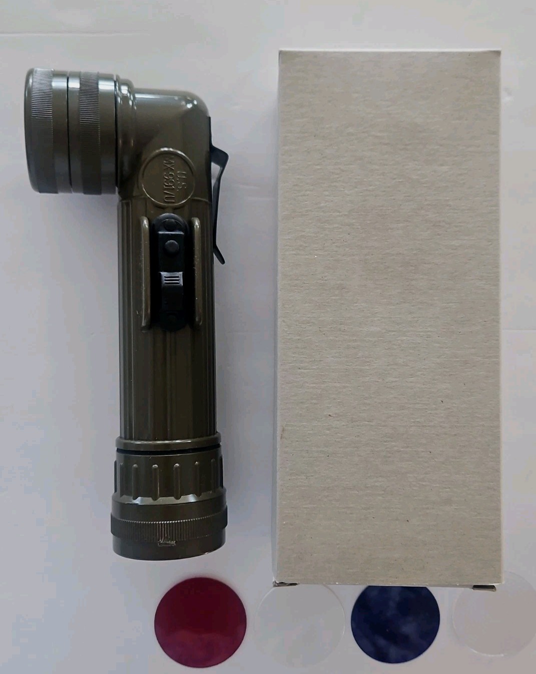 Vintage Military (New Old Stock) Fulton Angle Head Flashlight MX-991/U USA Vintage Military (New Old Stock) Fulton Angle Head Flashlight MX-991/U USA