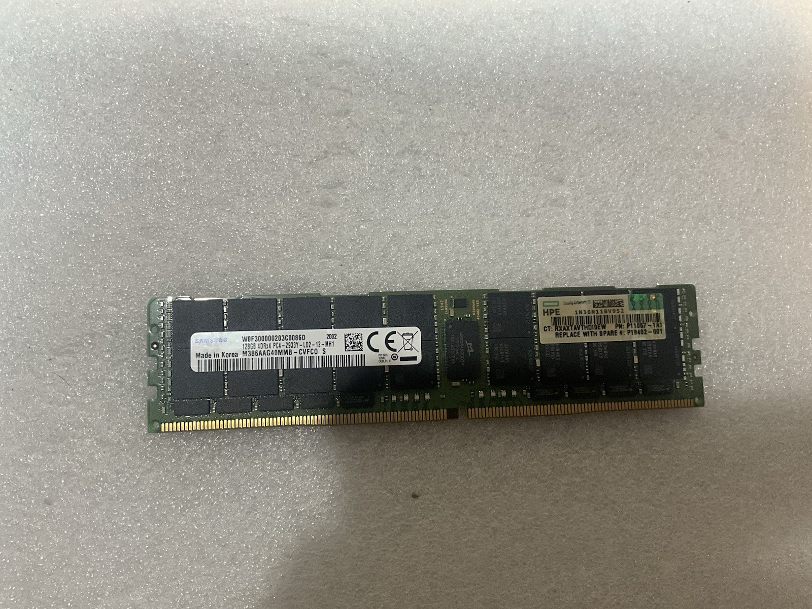 Samsung HPE 128GB DDR4 2933MHz PC4-2933Y ECC LRDIMM Server RAM Tested