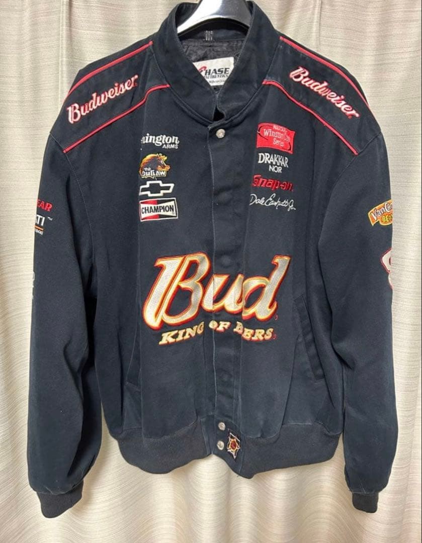 Vintage Embroidered Racing Jacket, Size 2XL, Oversized, Unisex