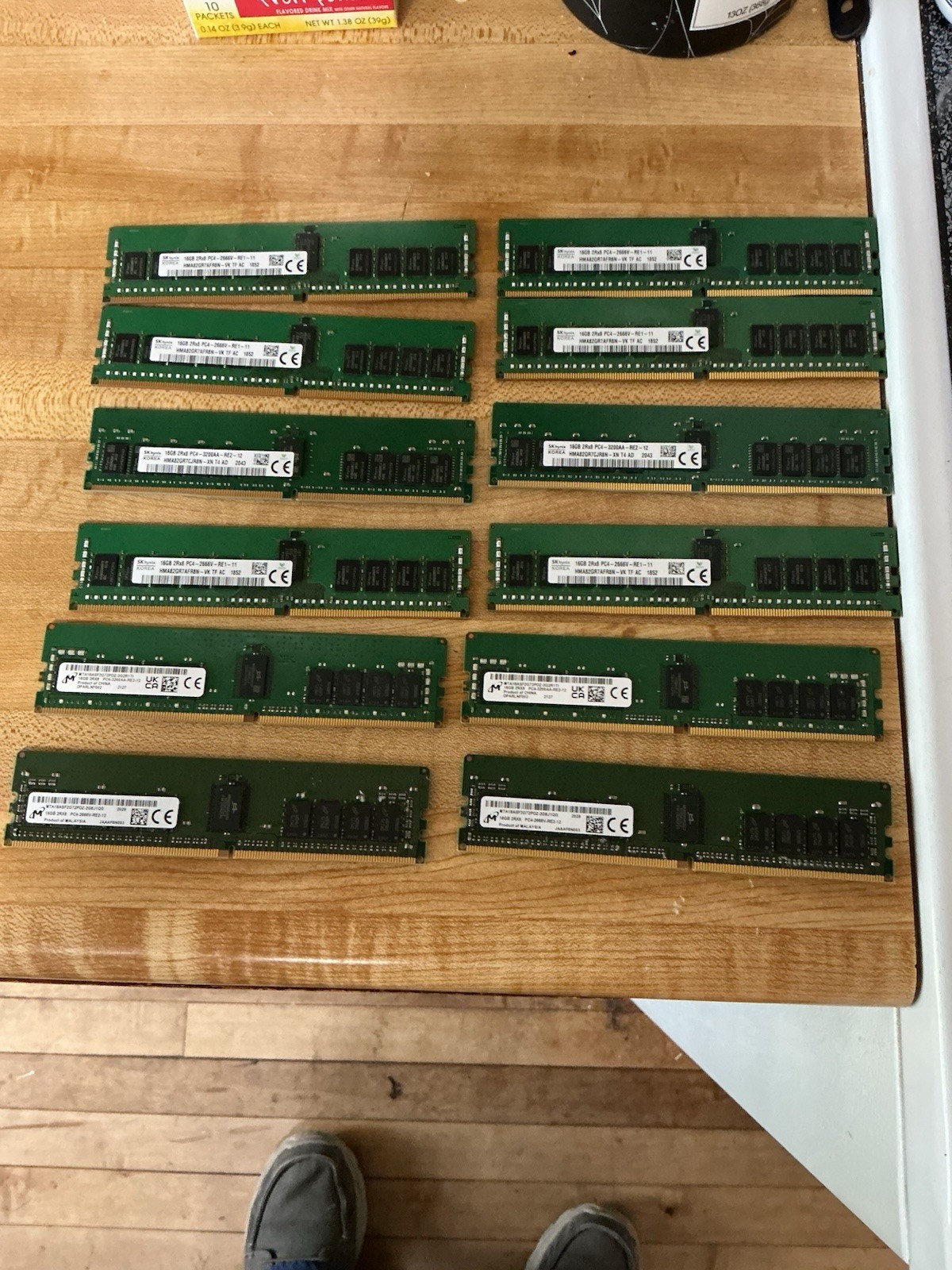 16gb ddr4 server ram lot Of 12