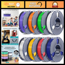 1.75mm PETG 3D Printer Filament Bundle - 8 Colors, 250g Spools, Vacuum Packed picture