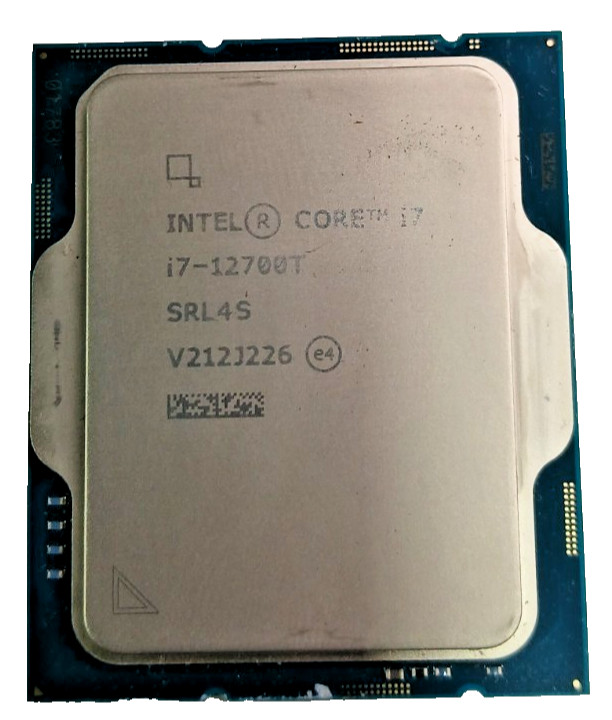 Intel Core i7-12700T Processor (4.7 GHz, 12 Cores, FCLGA1700) - SRL4S Intel Core i7-12700T Processor (4.7 GHz, 12 Cores, FCLGA1700) - SRL4S