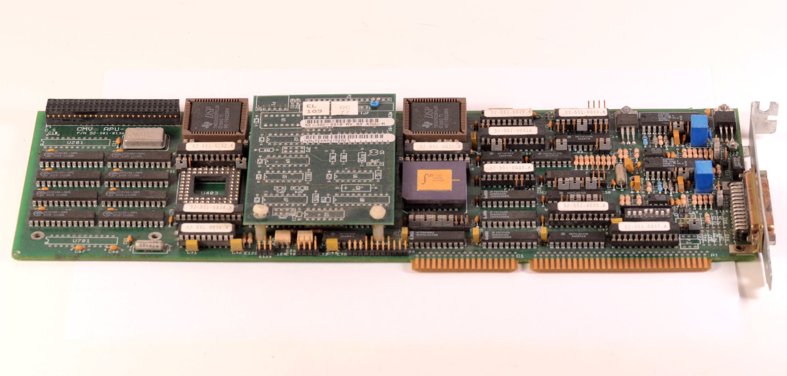 CMV APU-4 Computer Board with ISA Bus Gold Plated Parts Vintage Electronics CMV APU-4 Computer Board with ISA Bus Gold Plated Parts Vintage Electronics