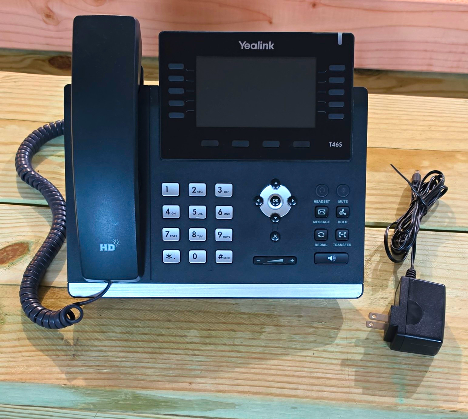 Yealink SIP-T46S Black IP Phone 16-Line Gigabit Ethernet PoE
