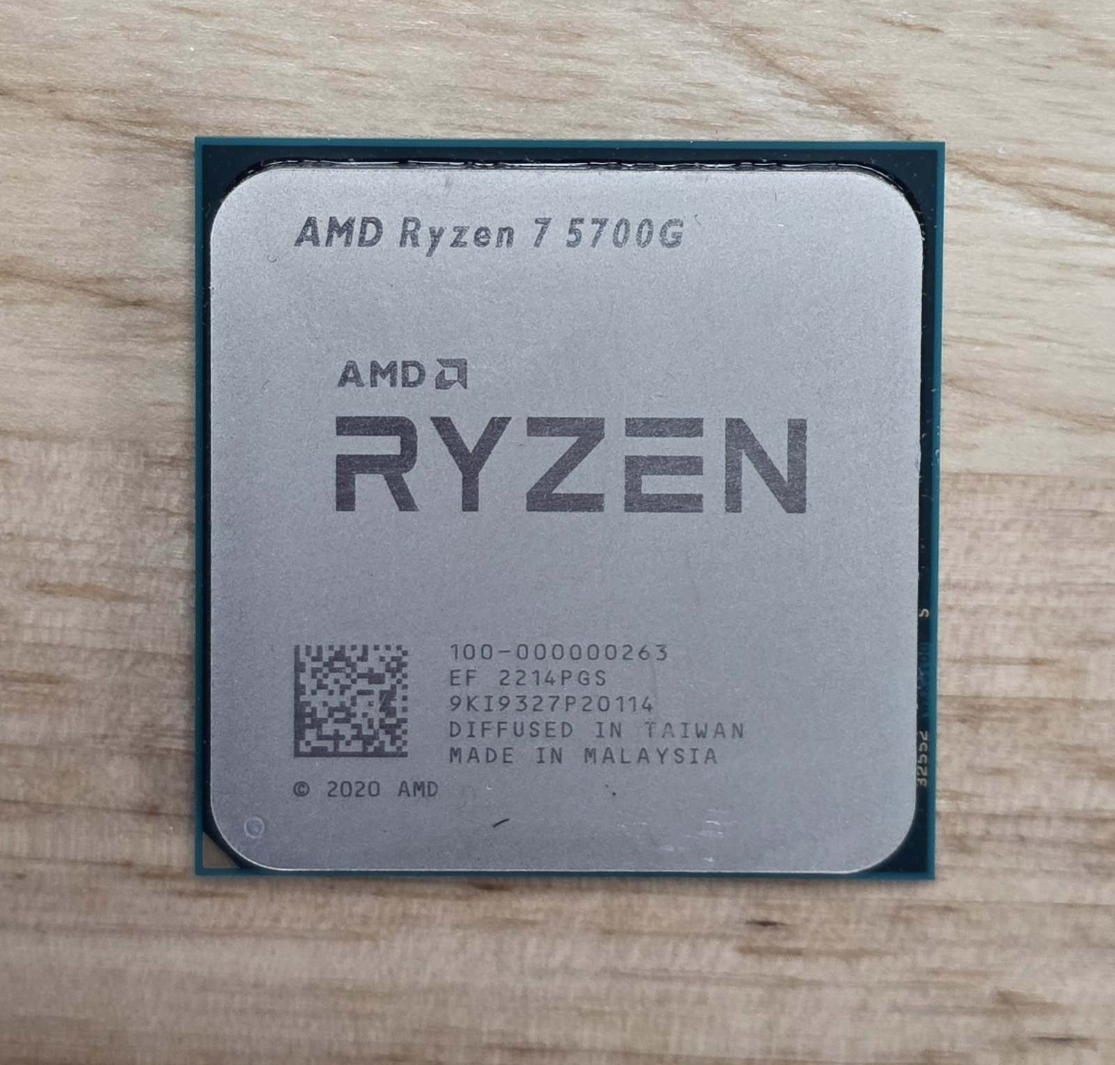 AMD Ryzen 7 5700G 4.60GHz 8 Core 100-000000263 16 Thread AM4 (BENT PINS) *BAD*