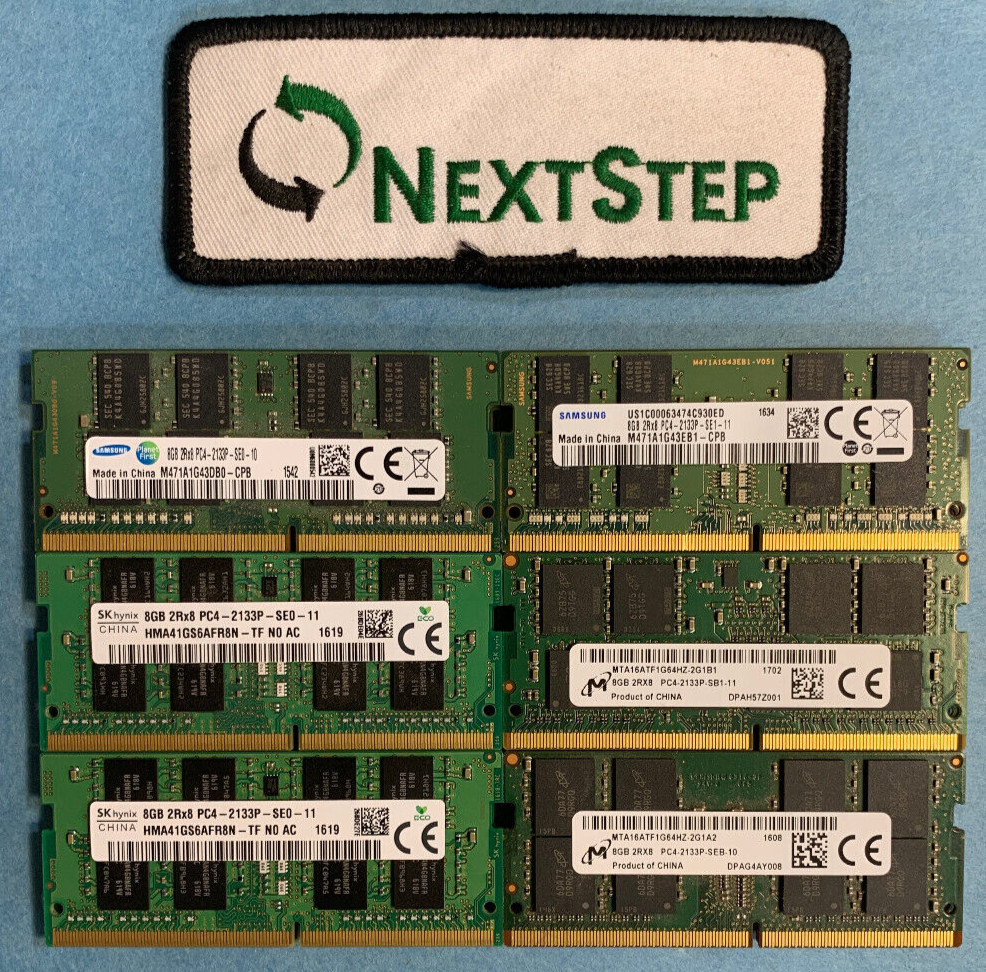 Pc Ram Lot 16GB (2x8GB) PC4-2133P DDR4 - SODIMM - Laptop Ram - LOT OF 2 for Sale ...