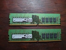 Micron 32GB (2x16GB) 2Rx8 DDR4 2666 MHz Desktop Ram - MTA16ATF2G64AZ-2G6E1 picture