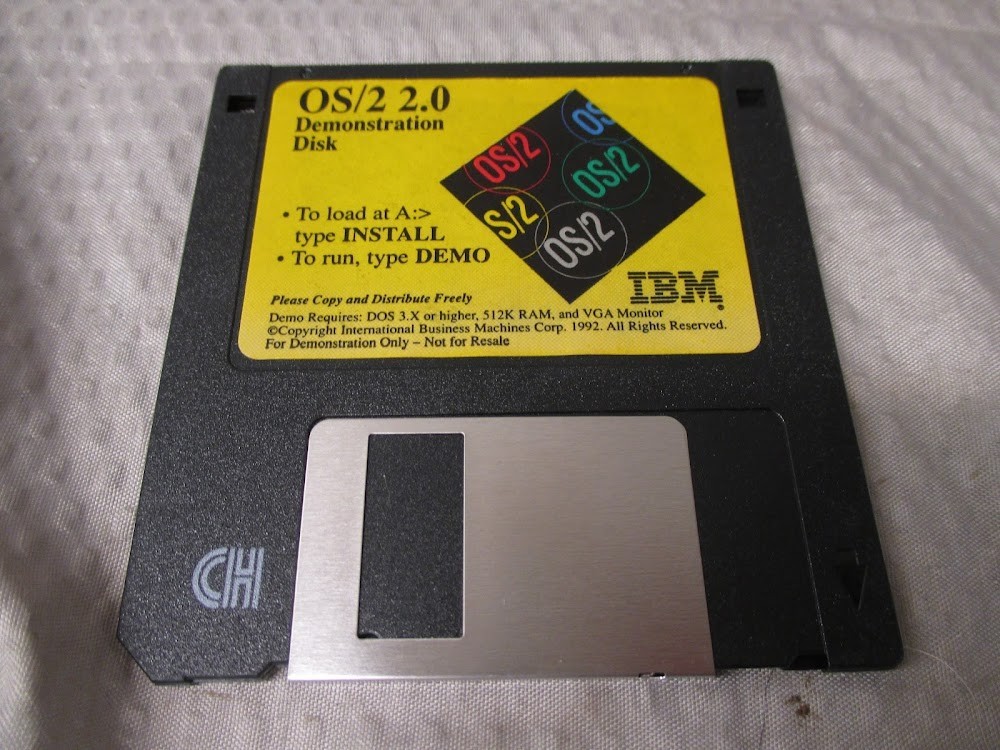 Vintage IBM OS/2 2.0 1992 Demonstration Disk 3.5\ Vintage IBM OS/2 2.0 1992 Demonstration Disk 3.5\