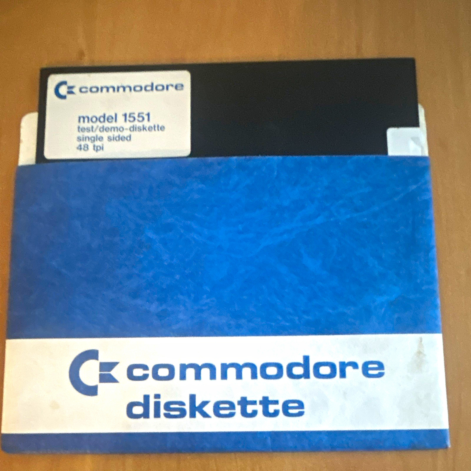 Commodore Floppy Disk 1551 Test/Demo Single Sided 48 TPI with Case