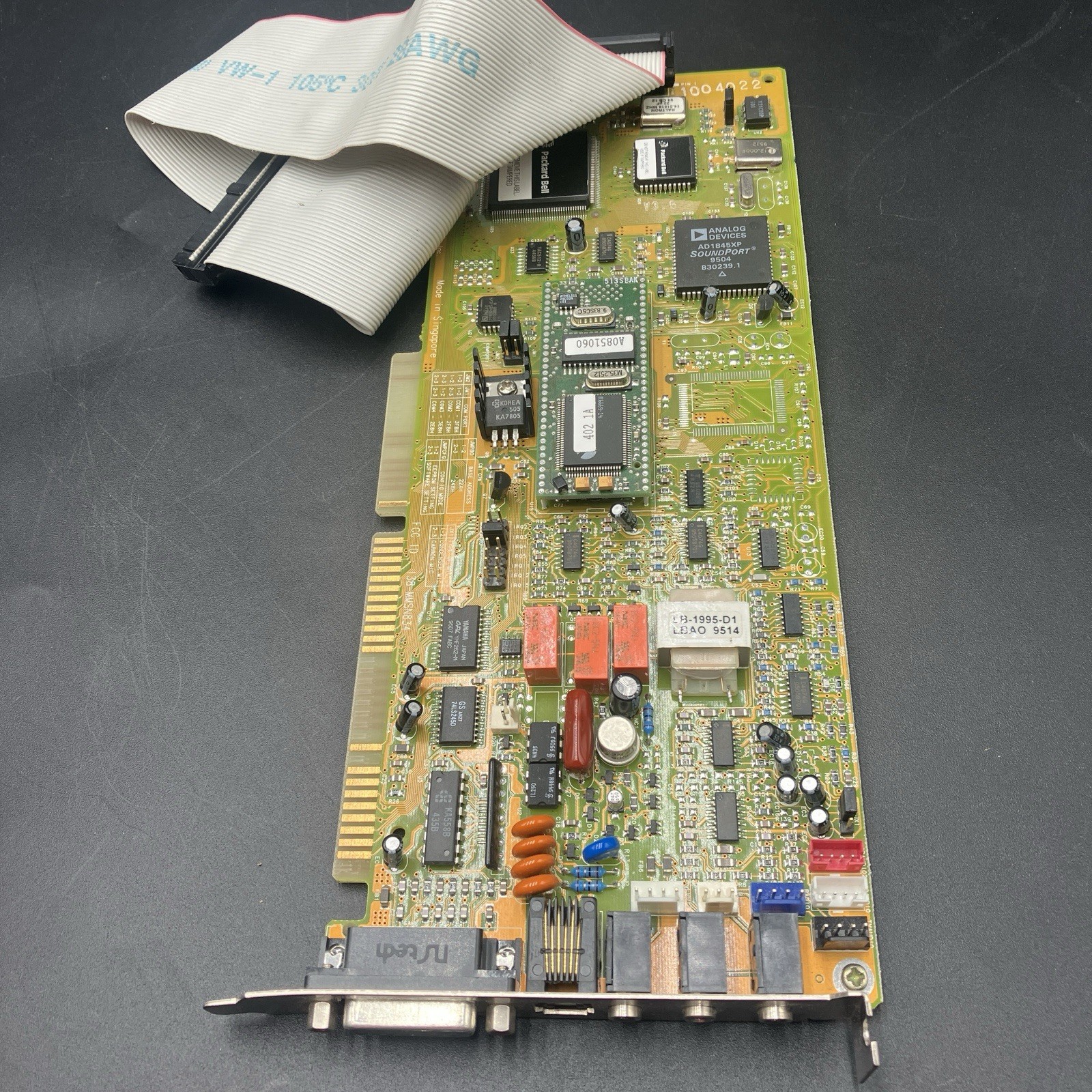 Packard Bell ISA Sound Card AD1845XP Analog Devices SoundPort DOS Win95 Untested Packard Bell ISA Sound Card AD1845XP Analog Devices SoundPort DOS Win95 Untested