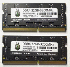 Kingbox 64GB (2x32GB) DDR4 3200MHz SODIMM Laptop RAM Memory picture