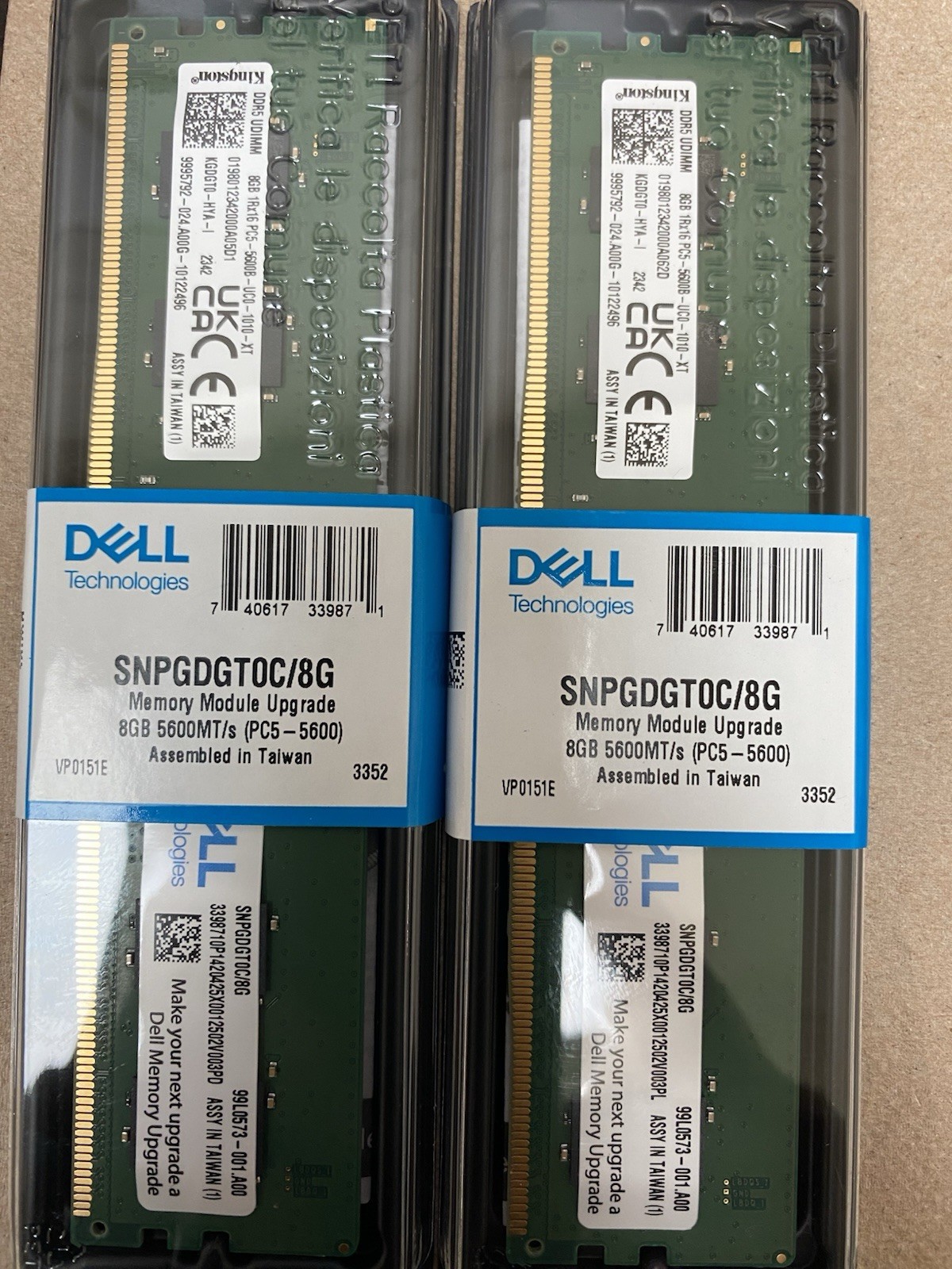 Brand New Two 8g Ram