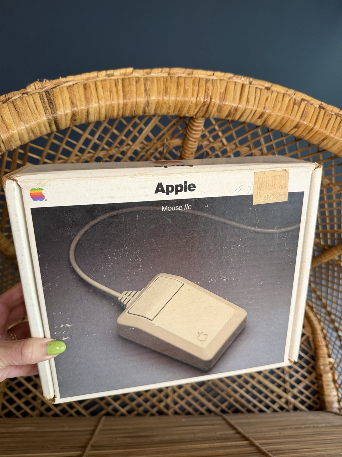 Original Apple Mouse IIc Box Only Vintage 1985 Original Apple Mouse IIc Box Only Vintage 1985