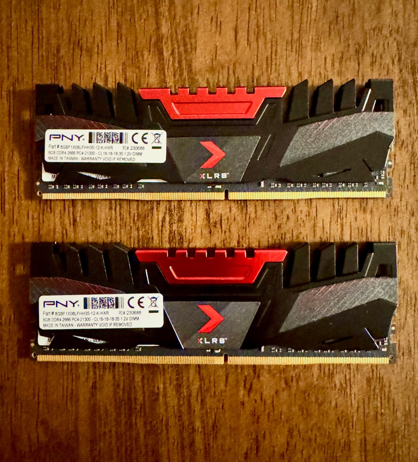 PNY XLR8 16GB (2x8GB) DDR4-2666 PC4-21300 288-Pin DIMM Unbuffered RAM Memory