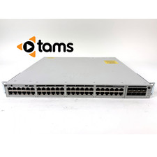 Cisco Catalyst C9300-48P-A 48-Port PoE+ Gigabit Switch w/C9300-NM-8X NO PSU picture