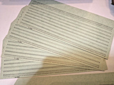 20 IBM 5081 Punch Cards Solid Green Blank Vintage Computer MainFrame Data Cards picture