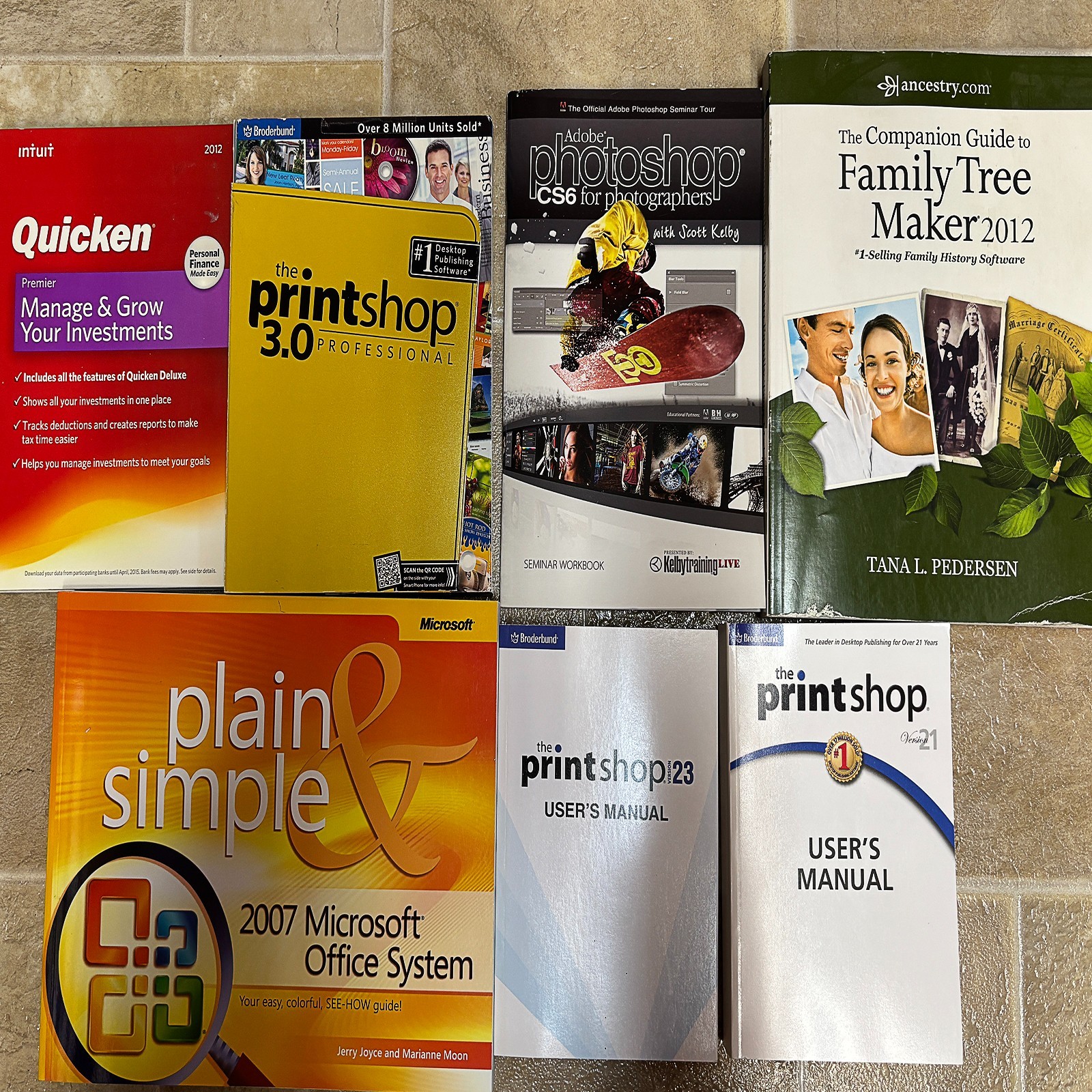 Vintage Office Software Lot - MS Office 97 Pro, Windows 7, Print Shop Deluxe Vintage Office Software Lot - MS Office 97 Pro, Windows 7, Print Shop Deluxe