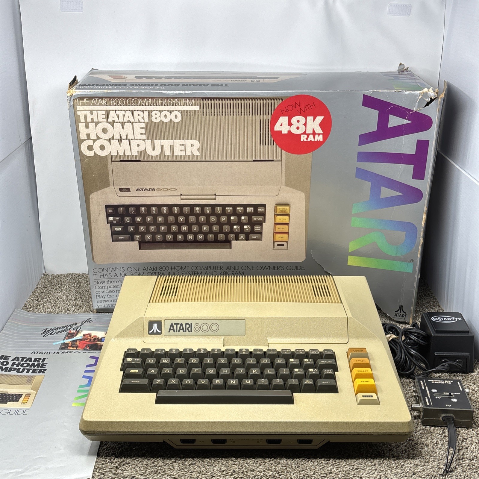Atari 800 8-bit Computer System Fully Tested 48k With Original Box Atari 800 8-bit Computer System Fully Tested 48k With Original Box