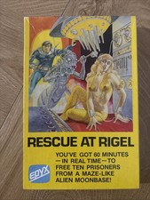 Vintage 1980 Epyx, Rescue at Rigel Video Game, Box, Manual, Apple II, TRS-80 picture