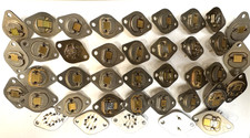 453 GRAMS / 1 LB REAL GOLD PLATED SCRAP VINTAGE ELECTRONIC PARTS THICK PLATING picture