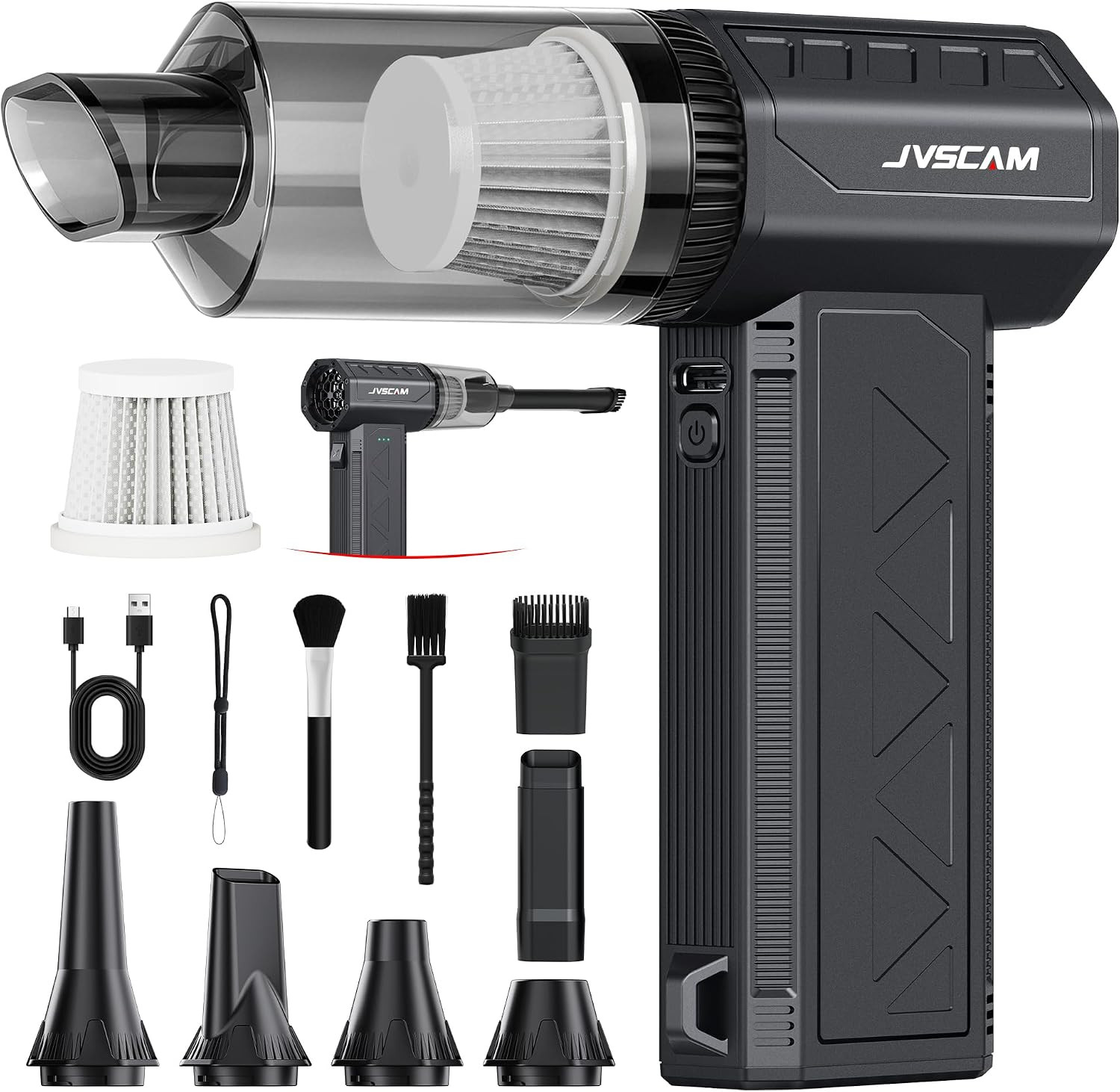Compressed Air Duster&Vacuum Cleaner, 3-In-1 150000RPM Cordless Air Blower Compressed Air Duster&Vacuum Cleaner, 3-In-1 150000RPM Cordless Air Blower