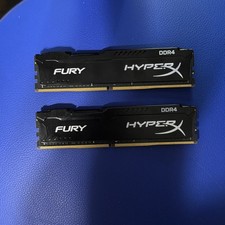 Kingston HyperX Fury 32GB 16GBx2 DDR4 2666MHz RAM HX426C16FBK2/32 picture
