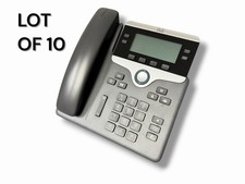(10) Cisco CP-7841-K9 VoIP 4 Line Phones, Reset w/ Handset & Stand (300+ Avail.) picture