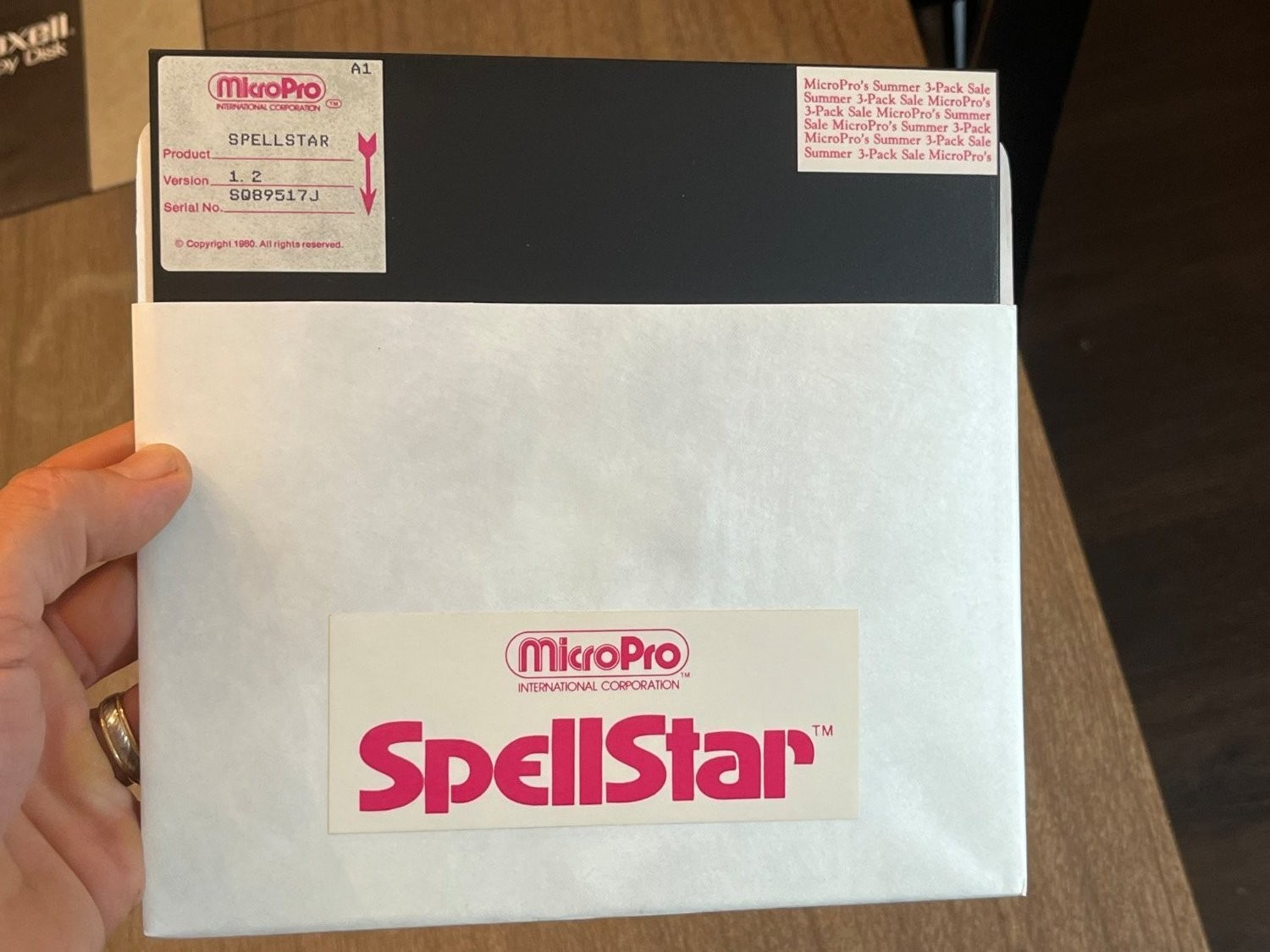 Vintage MicroPro SpellStar Version 1.2 8\