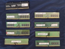 Lot of 8 DDR4 Desktop & Server RAM Sticks (4GB, 8GB, 16GB) Mixed Brands picture