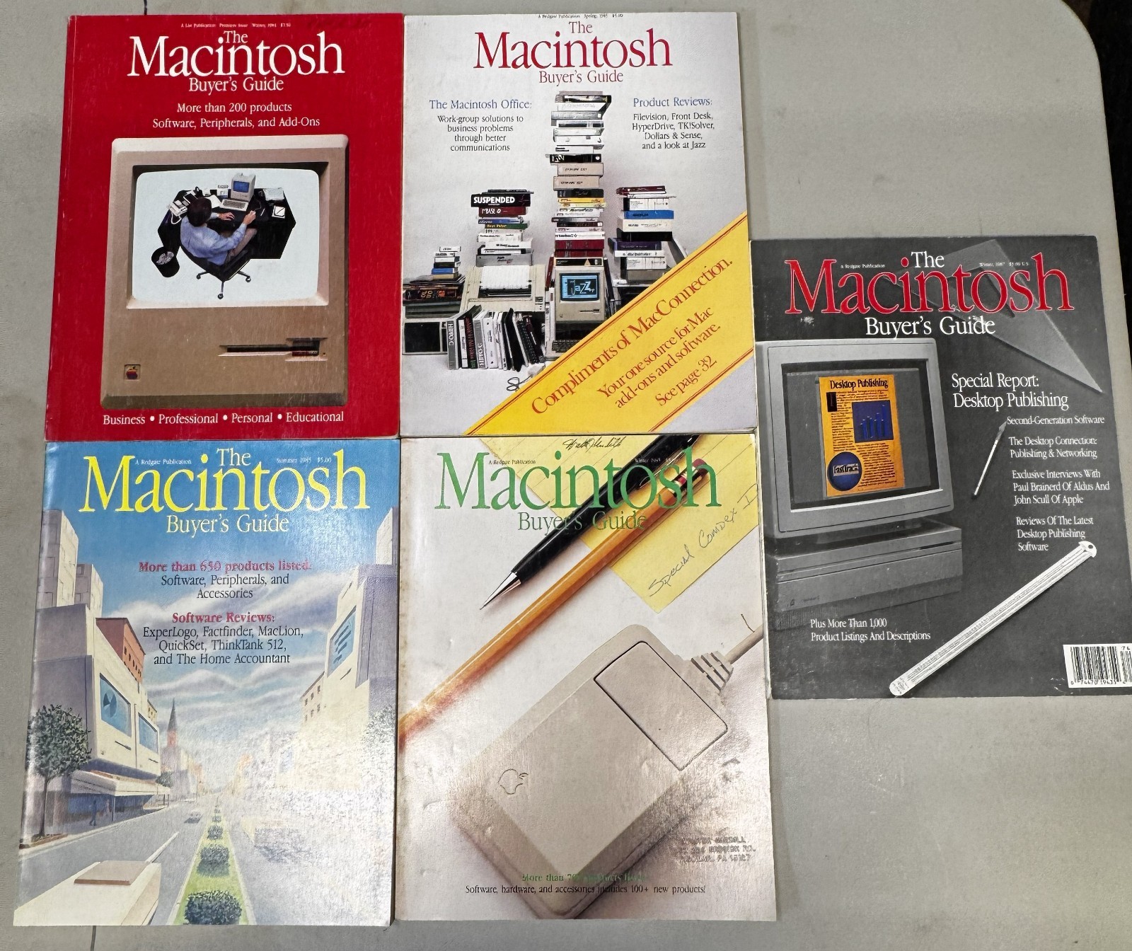 Vintage Apple Macintosh Buyer's Guide Lot
