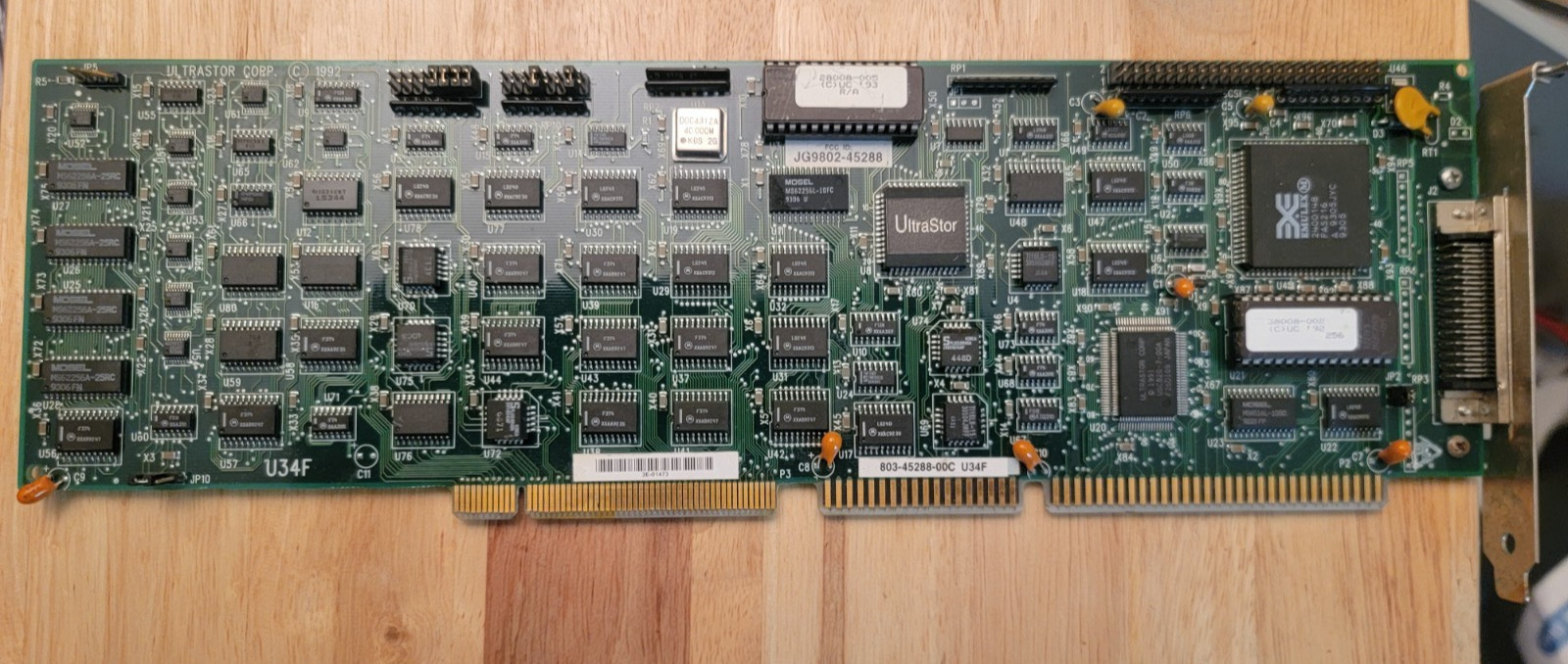 Vintage UltraStor 803-45288-00C SCSI Host Adapter Controller Card Rare U34F Vintage UltraStor 803-45288-00C SCSI Host Adapter Controller Card Rare U34F