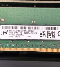MTA18ASF4G72PDZ-3G2B2 MICRON 32GB (1X32GB) 2RX8 PC4-3200AA MEMORY picture