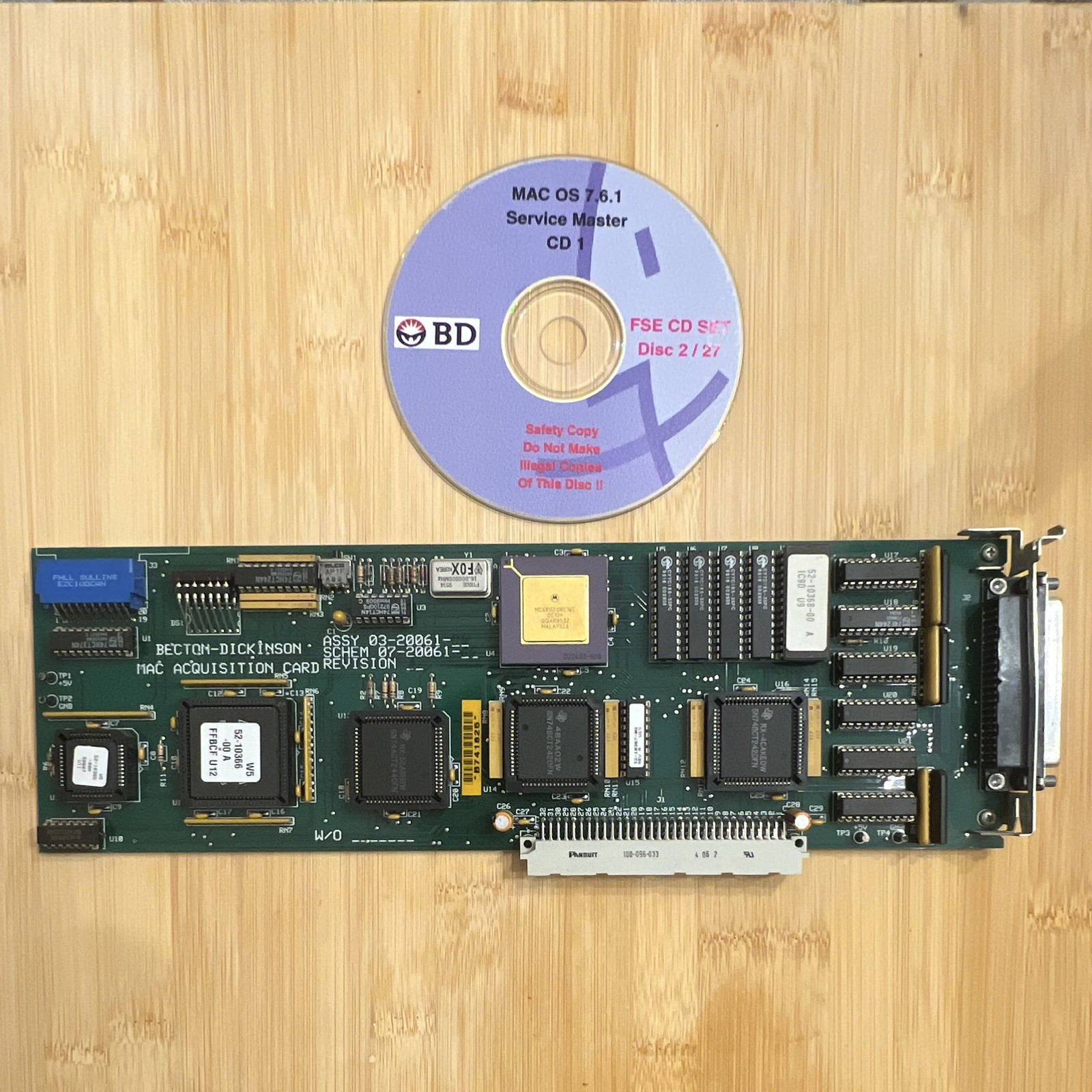 Becton-Dickinson Mac Acquisition Card 03-20061 Vintage For Apple NuBus Becton-Dickinson Mac Acquisition Card 03-20061 Vintage For Apple NuBus