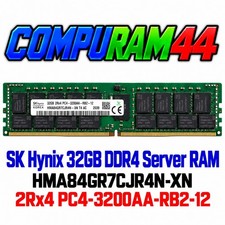 SK Hynix 32GB DDR4 HMA84GR7CJR4N-XN 2Rx4 PC4-3200AA ECC Server RAM RDIMM, TESTED picture