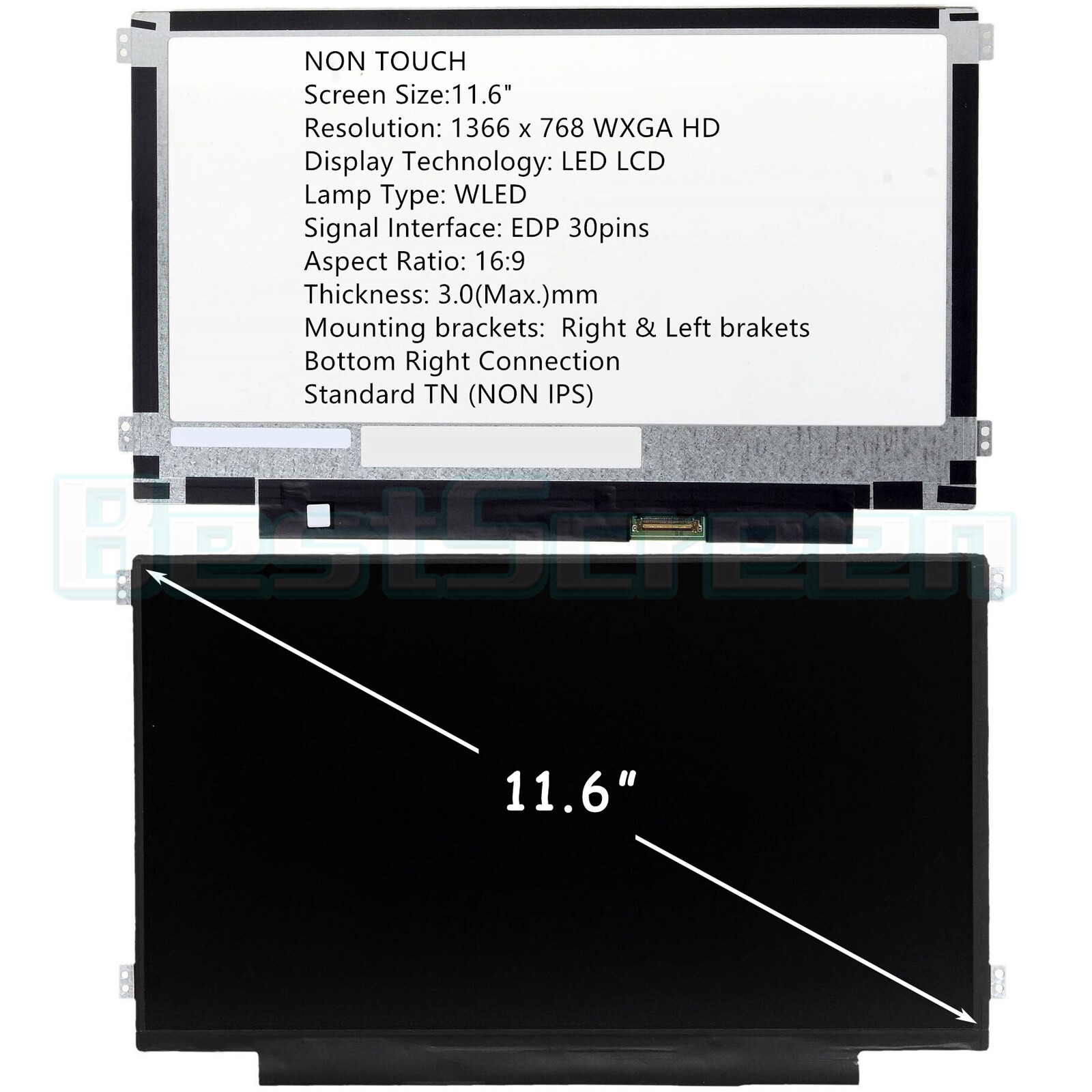 SAMSUNG XE500C12-K01US Replacement Screen for Laptop LED HD Matte