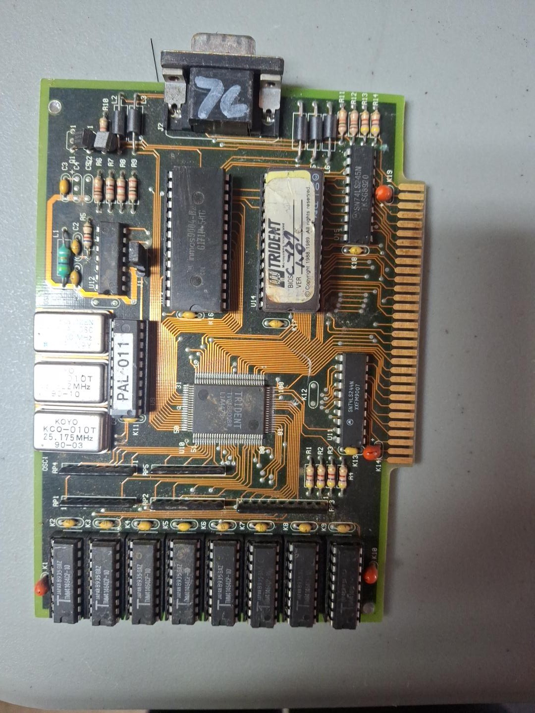 Trident Vintage Adapter Expansion Card Circuit Board Module PC Interface Card