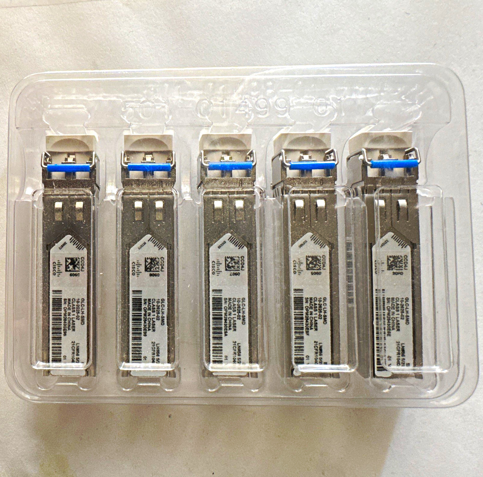 Cisco GLC-LH-SMD SFP Transceiver Module, MPN GLC-LH-SMD, Lot of 5 Cisco GLC-LH-SMD SFP Transceiver Module, MPN GLC-LH-SMD, Lot of 5