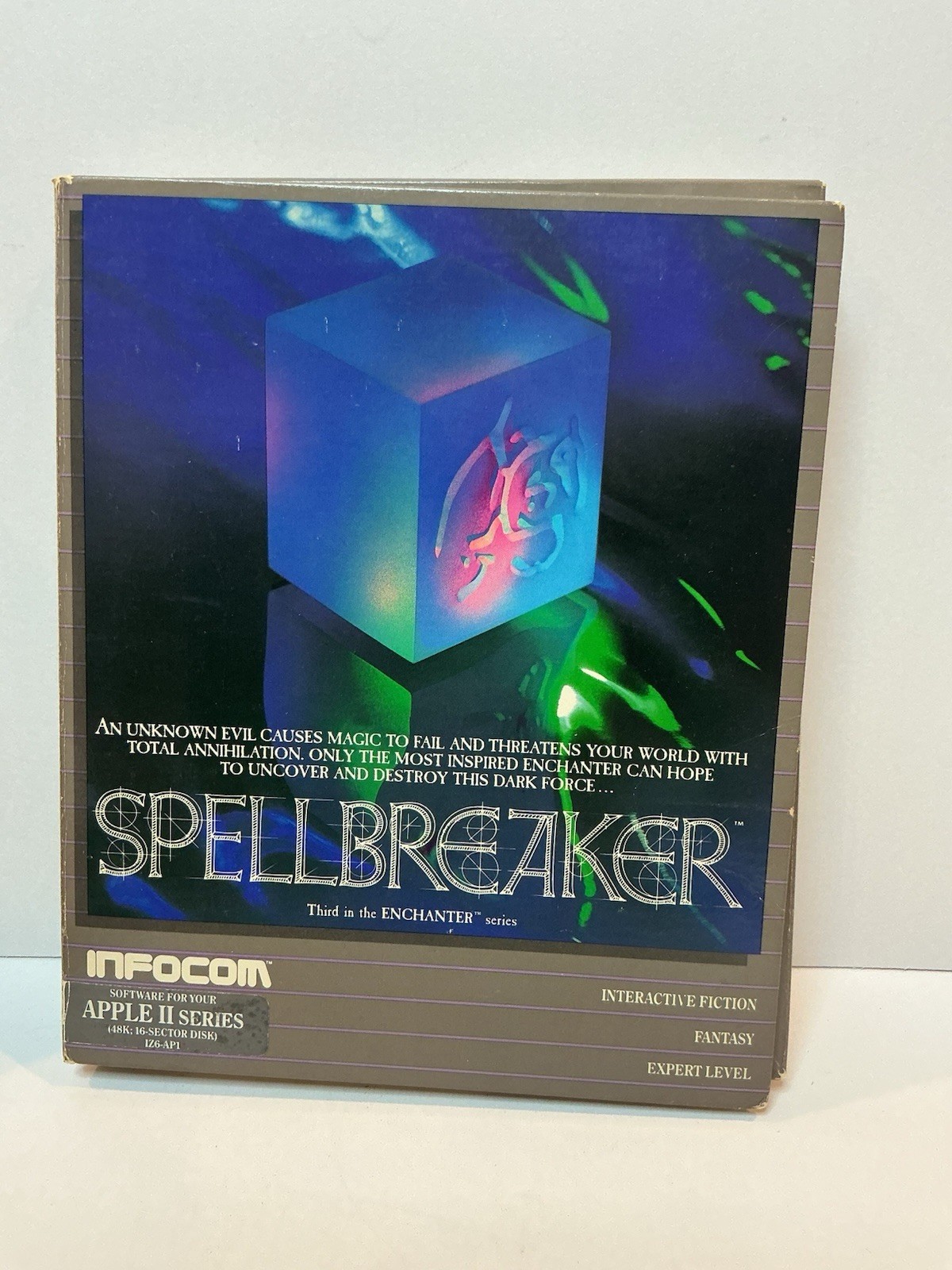 Vintage Apple II Software Game Infocom Spellbreaker Vintage Apple II Software Game Infocom Spellbreaker