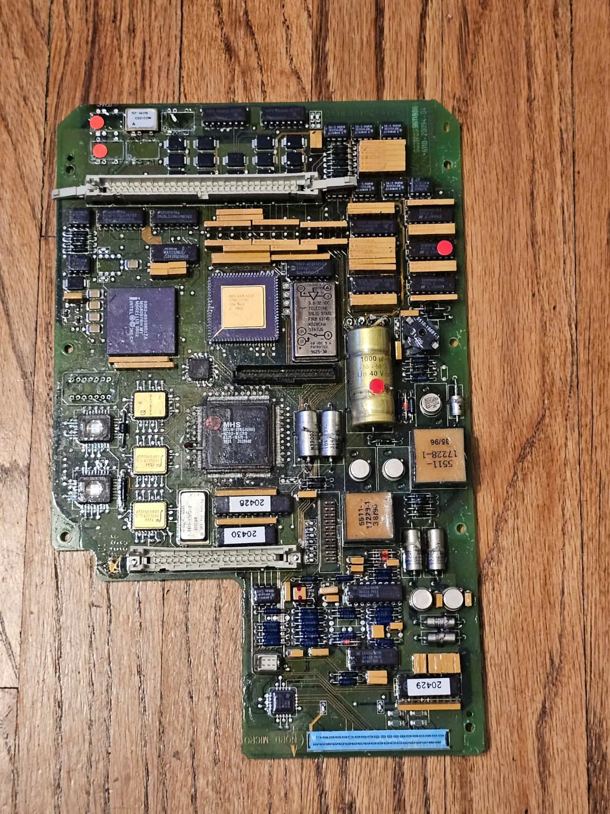 Vintage Retro Military Avionics Control Board Intel 8097 Gold Ceramic ICs Rare Vintage Retro Military Avionics Control Board Intel 8097 Gold Ceramic ICs Rare