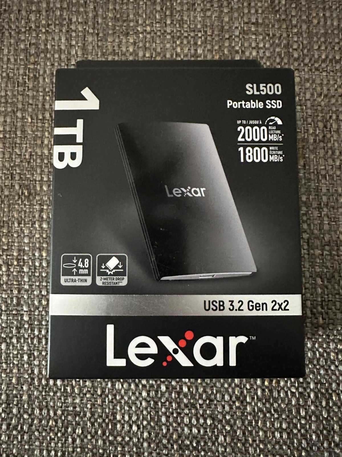 1TB Lexar SL500 Portable SSD USB 3.2 Gen 2x2 1TB Lexar SL500 Portable SSD USB 3.2 Gen 2x2