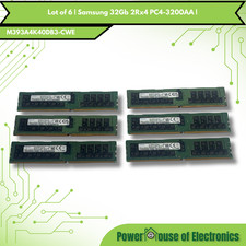 Lot of 6 | Samsung 32Gb 2Rx4 PC4-3200AA | M393A4K40DB3-CWE | picture